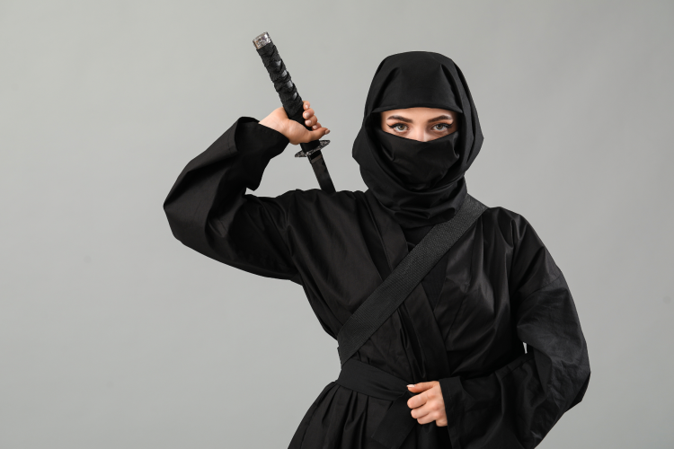 Ninja Last Minute Halloween Costume Idea