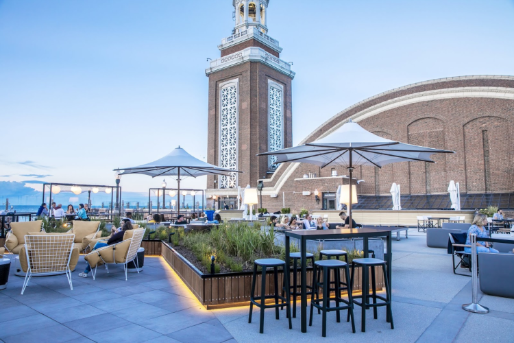 offshore rooftop birthday dinner in Chicago