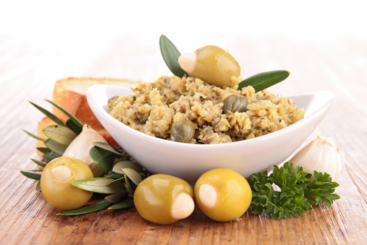 Olive Tapenade with stuffed green olives