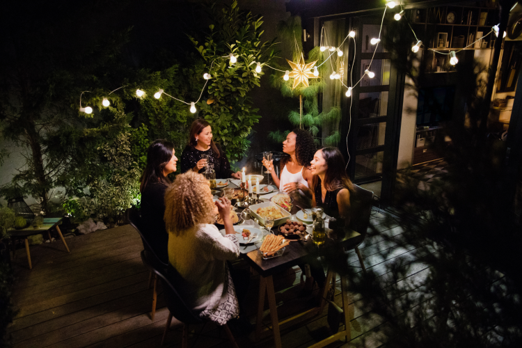 Outdoor dinner party for 49th birthday idea