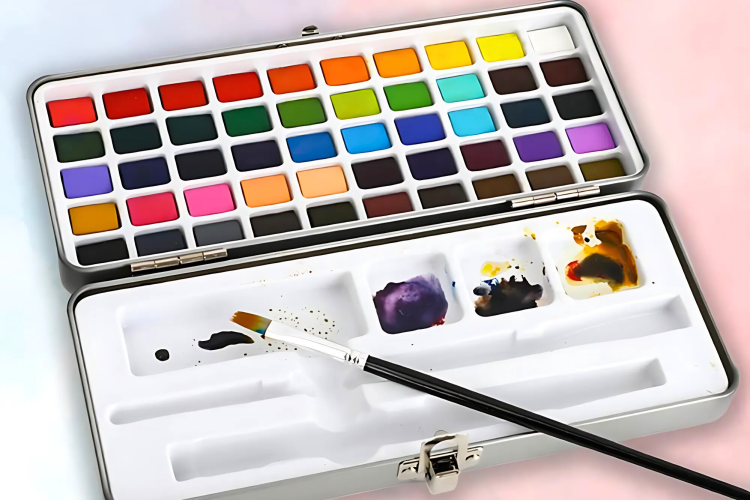 This watercolor paint set is an artistic gift for a mother in law.