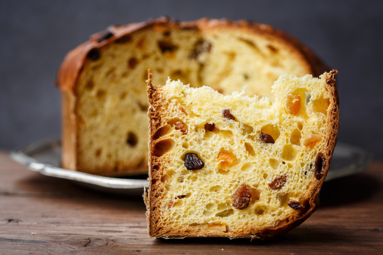 Panettone is a Milan food that is a holiday staple.