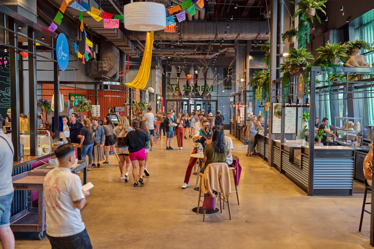 Pier 57 Market Hall Food Hall in NYC