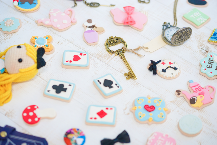 playing card cookies