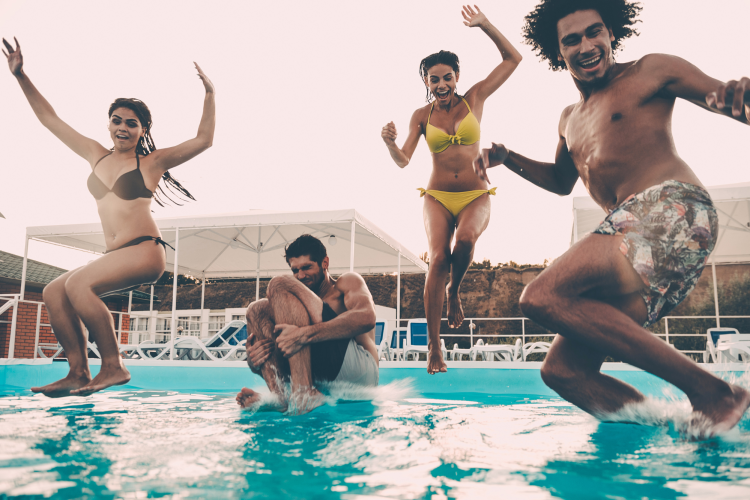 pool sweet 16 party idea
