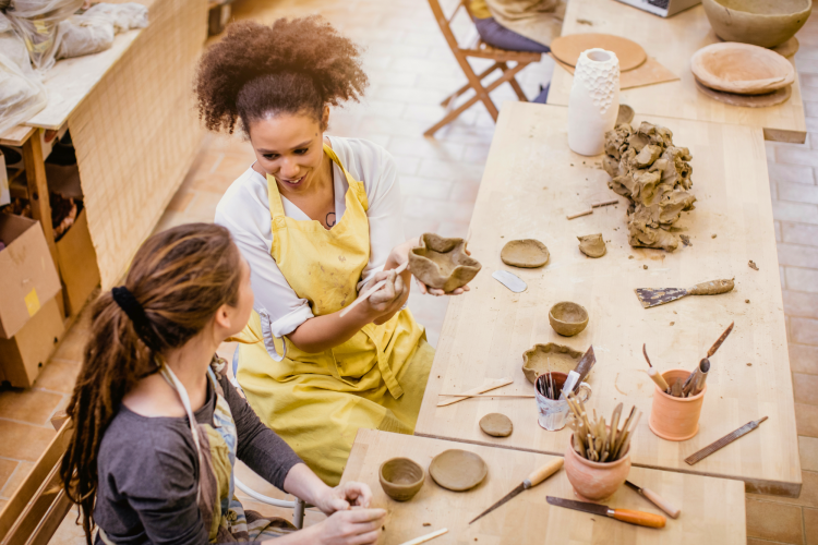 pottery class date idea in Tucson