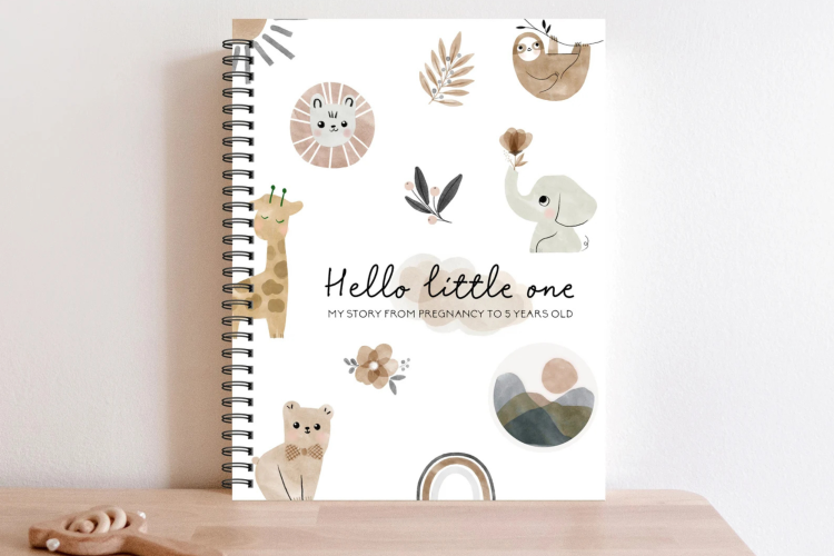 Pregnancy journal baby shower gift idea