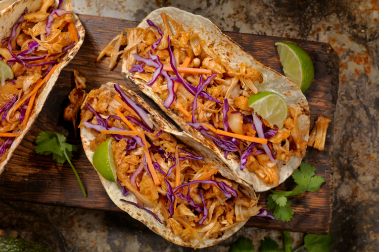 Pulled Jackfruit Tacos Vegan Mexican Food