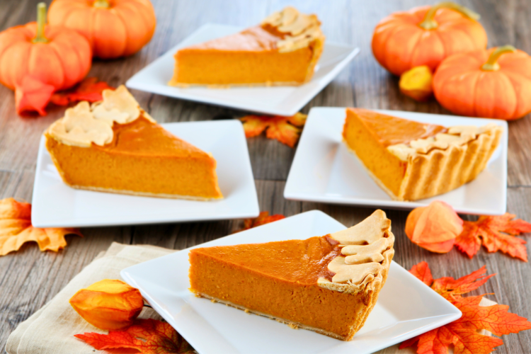 pumpkin pie Thanksgiving food idea