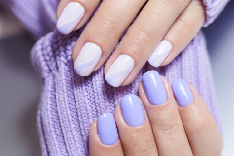 Purple Halloween Nail Idea