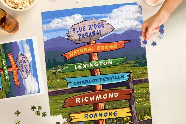 This puzzle is a family fun north carolina gift.