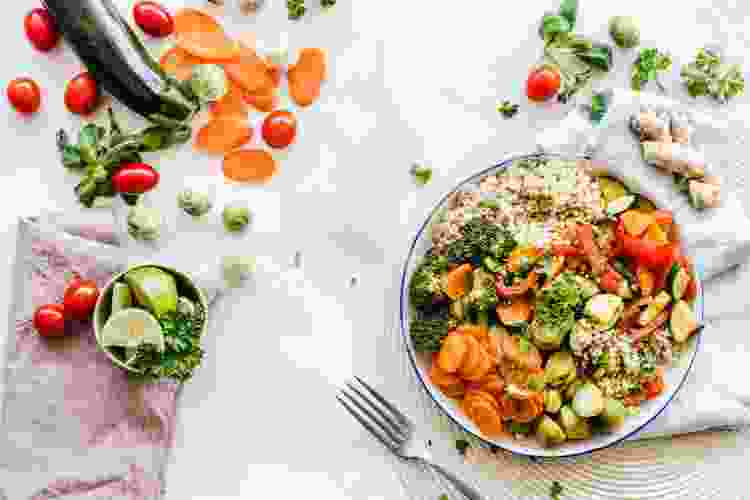 Quinoa and Roasted Veggie Bowl