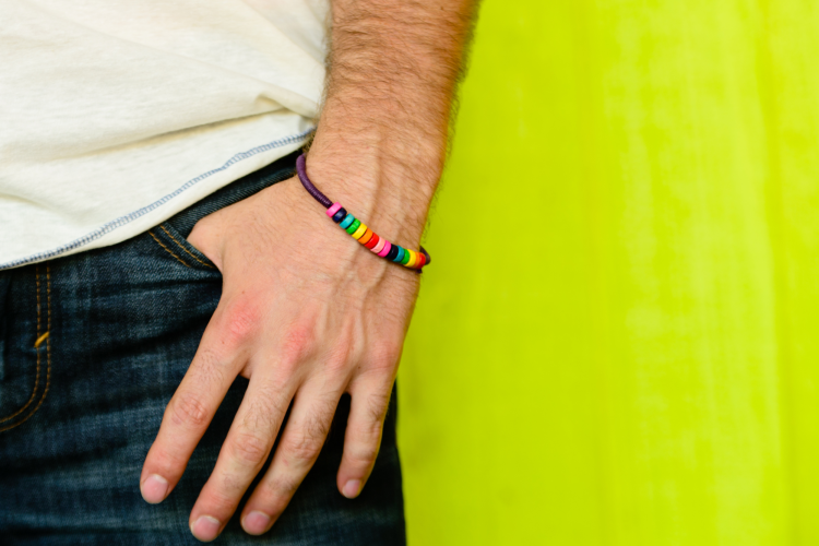 rainbow Pride clay bead bracelet ideas