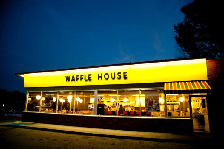 Waffle House is a Restaurant open on Easter