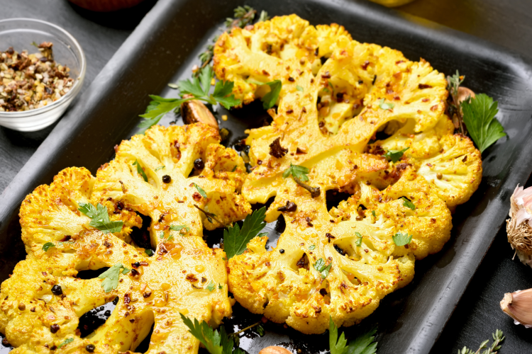 roasted cauliflower healthy thanksgiving side