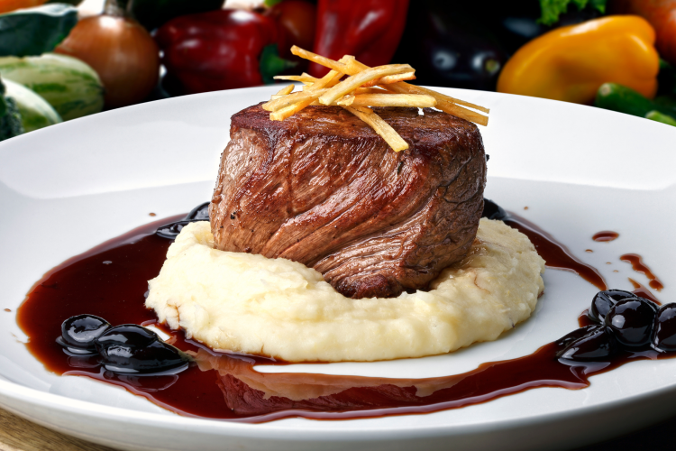 Roasted Filet Mignon with Wild Mushroom