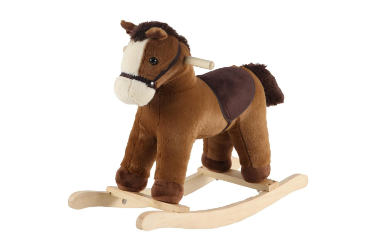 Plush rocking horse for baby shower gift idea