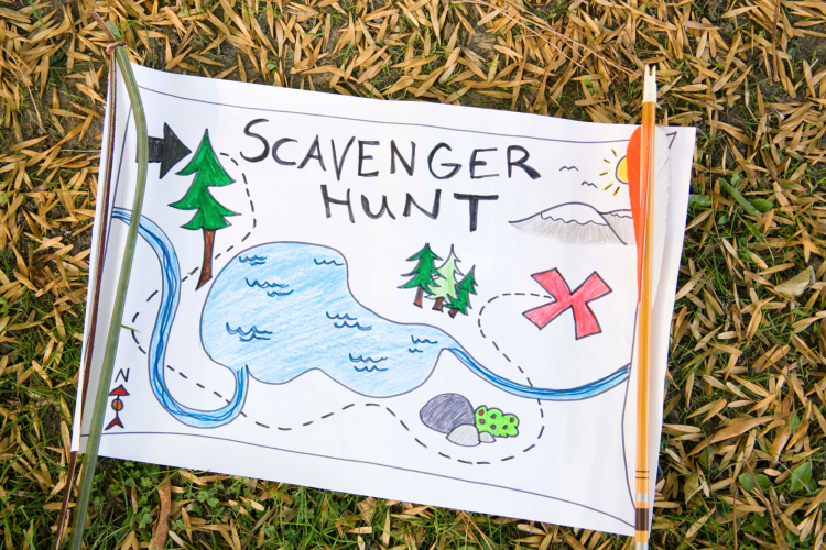Scavenger hunt teen birthday party idea