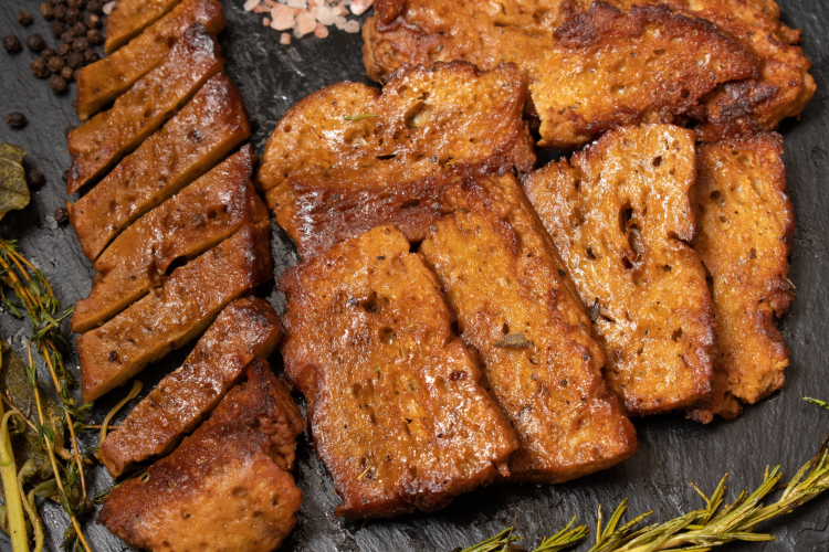 Seitan Steaks vegan food