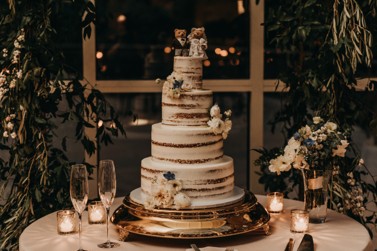 Semi Naked Wedding Cake