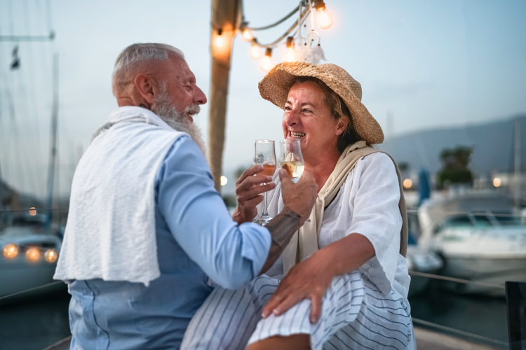 Sharing champagne