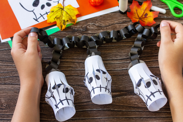paper bag lantern Halloween craft idea