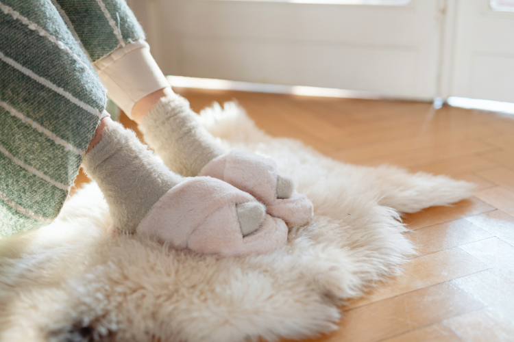 Plush slippers gift for single moms