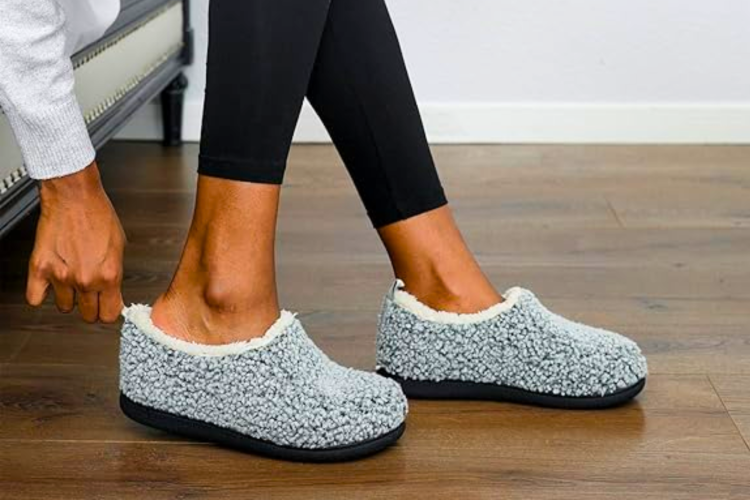 Wool slippers are a cozy gift for a mother in law.