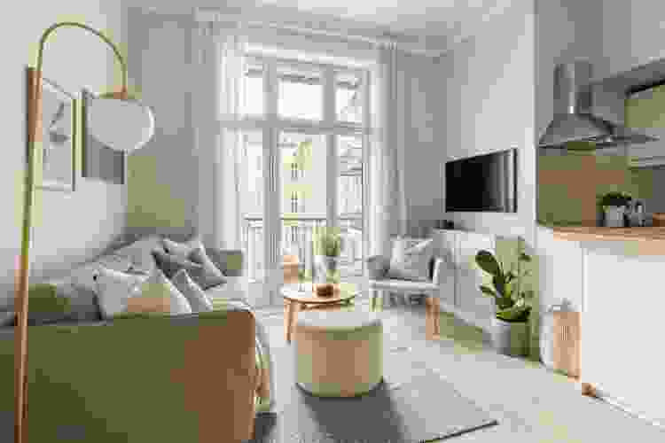 Furnishing a small room with smaller furniture
