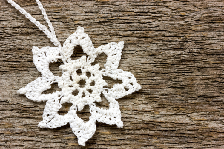 Snowflake Crochet Christmas Ornament