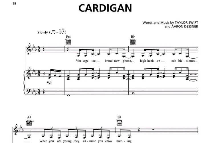 For music lovers this songbook is a great Taylor Swift gift idea.