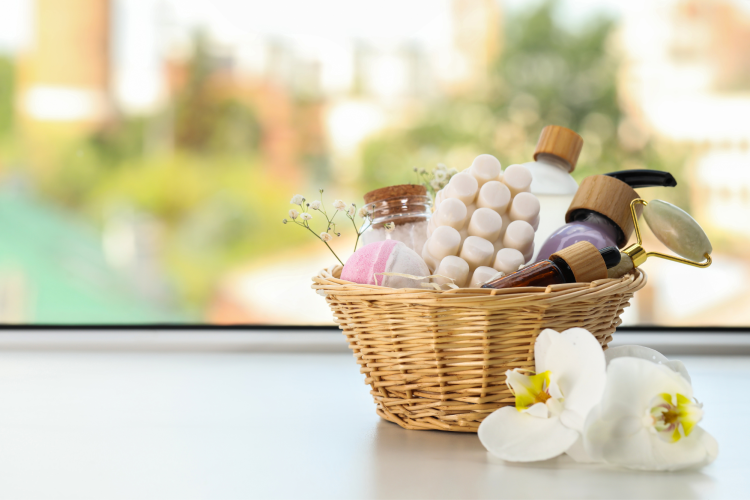 spa basket Secret Santa gift