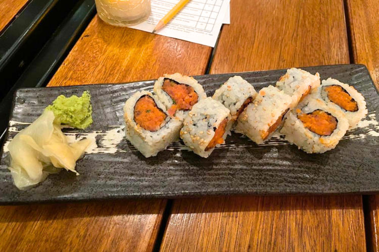 Spicy Tuna Roll from this Denver airport restaurant.