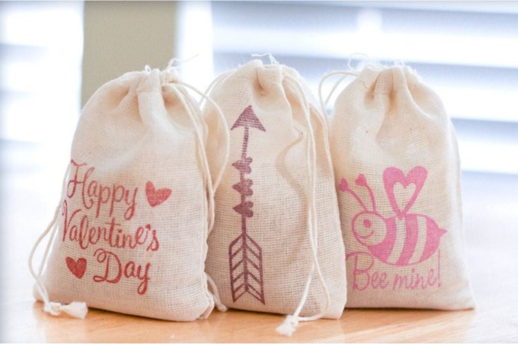 Stamped Muslin Bags