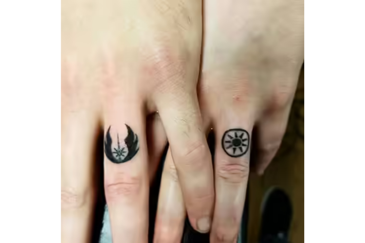 star wars wedding ring tattoo