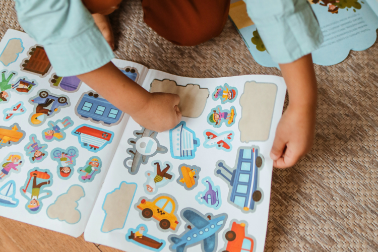 learn how to make stickers for kids.
