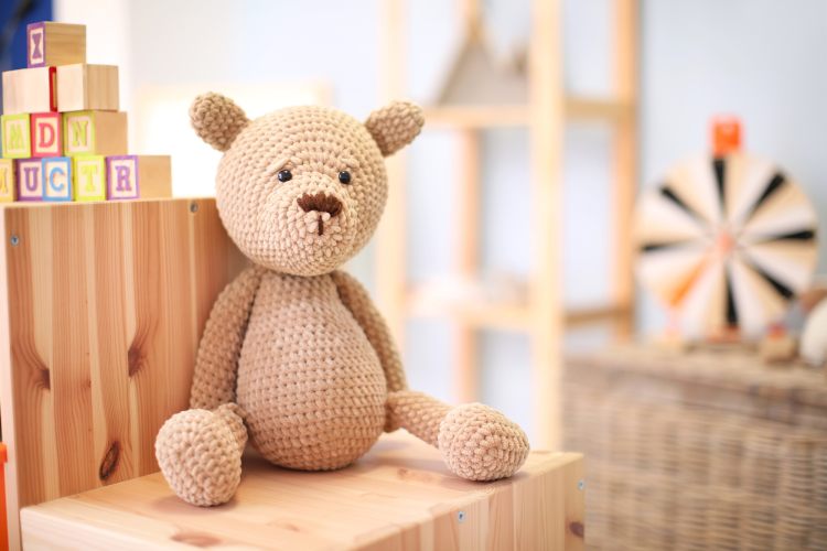 Stuffed animal for 1st birthday time capsule