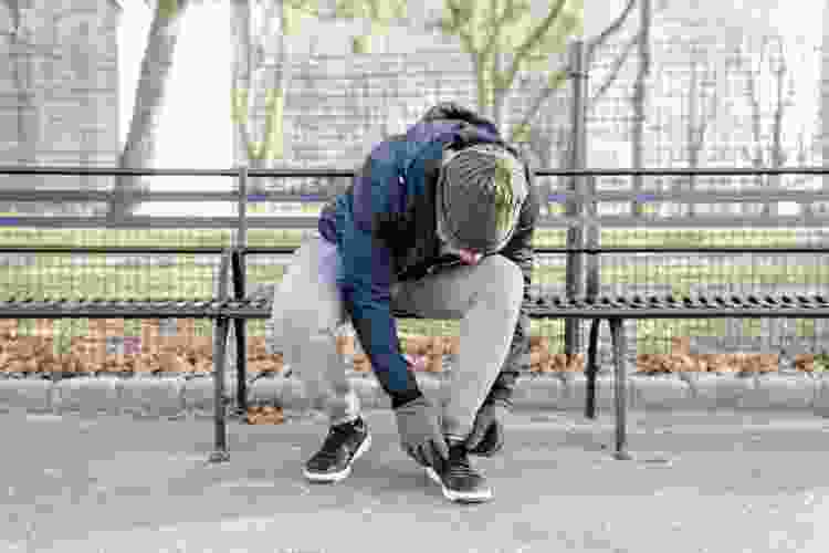Man in sweat pants