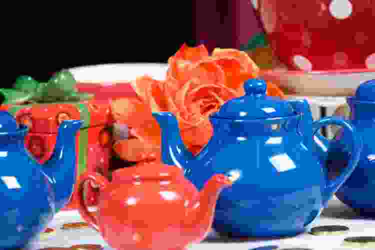 A selection of teapots