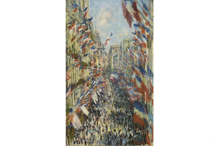 The Rue Montorgueil in Paris by Claude Monet