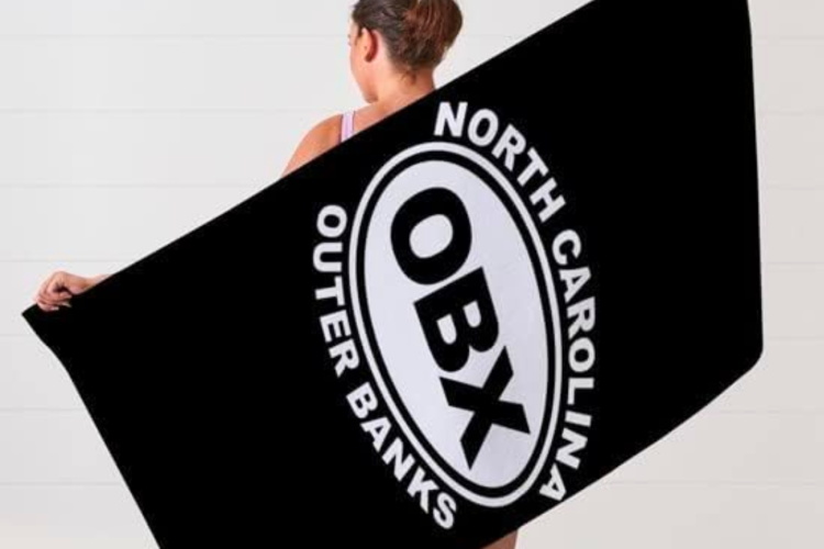 Get this outer banks towel as your north carolina gift.