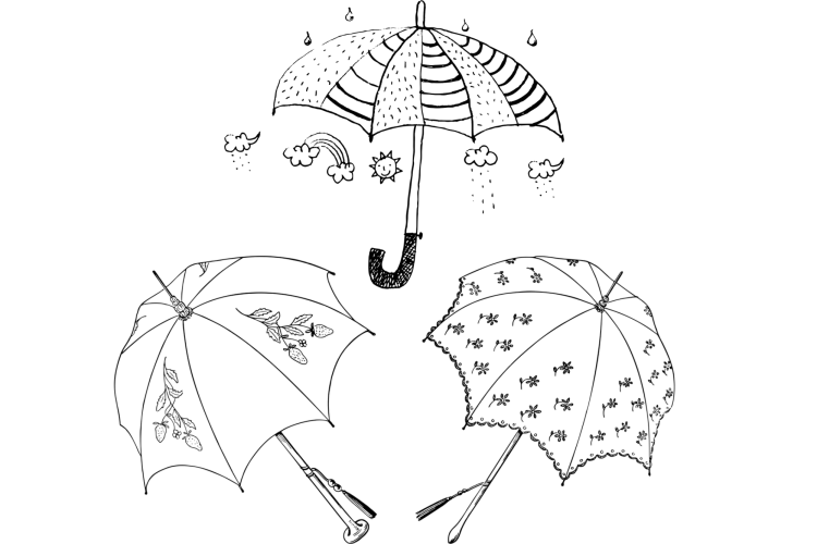 Umbrella doodles