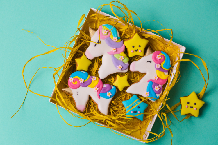 Add Unicorn cookies to your Unicorn Valentine's box idea.