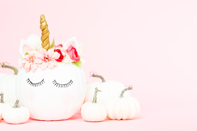 unicorn pumpkin painting idea