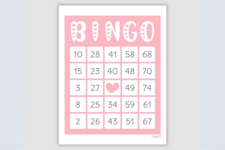 Valentine's Bingo Cards