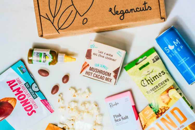 vegan subscription box gift of snacks