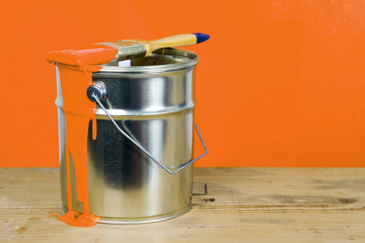 Wall paint dripping