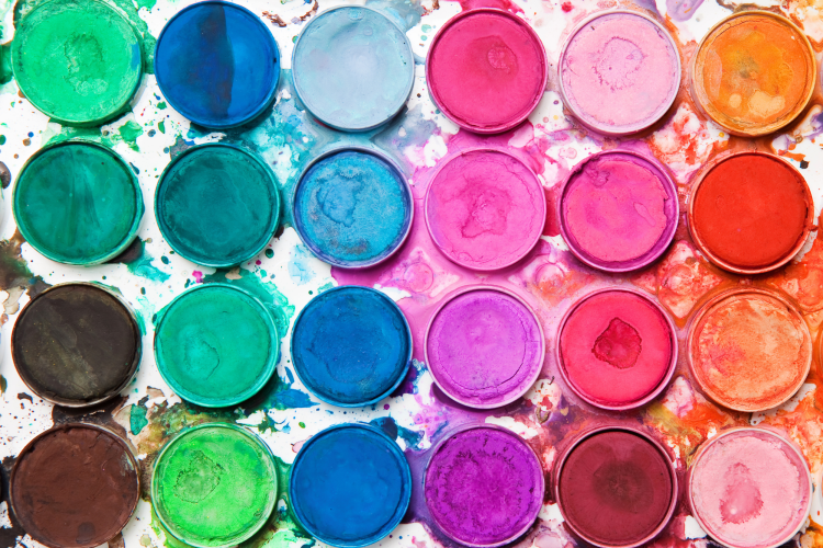 Watercolor paints set as retirement gift for men