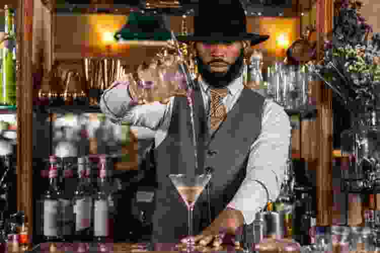 Western-inspired cocktail bar