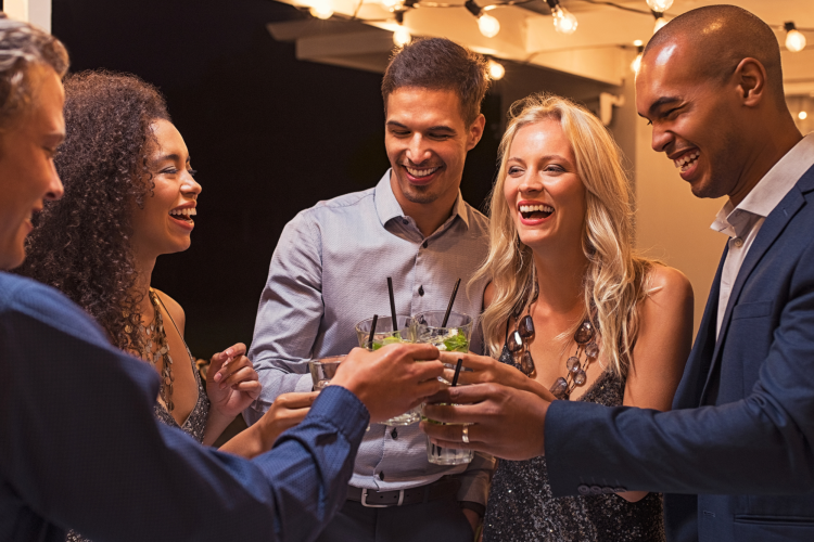 Cocktail Party People Laughing